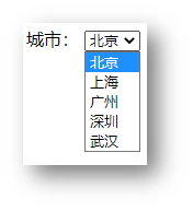 下拉菜单结构图