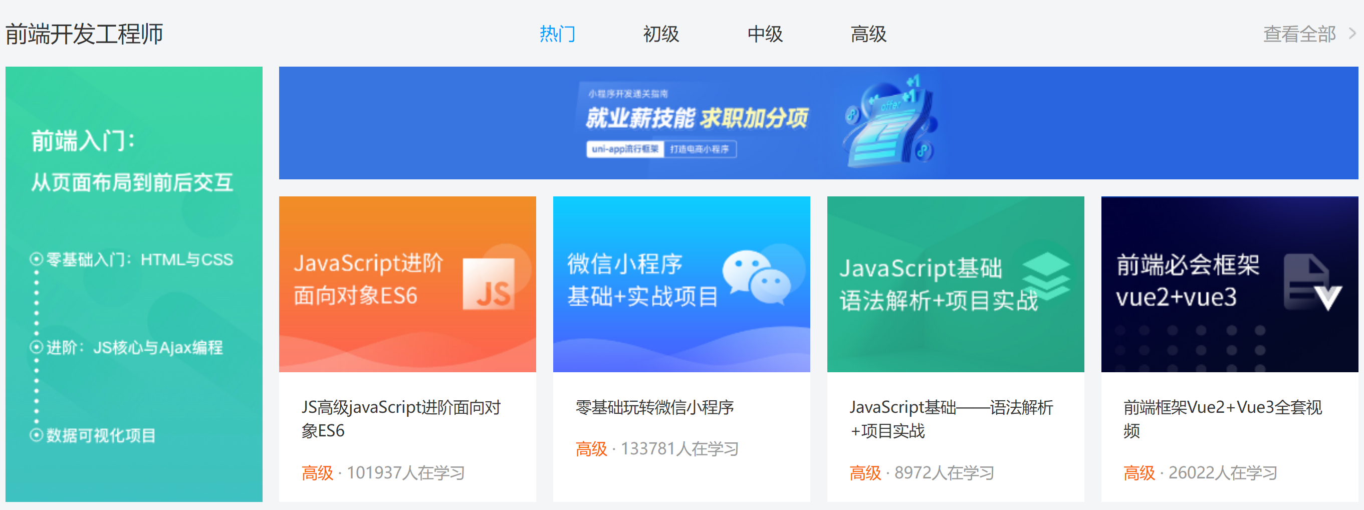 前端开发工程师区域效果图